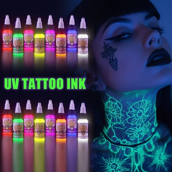 Tinta de tatuagem fluorescente